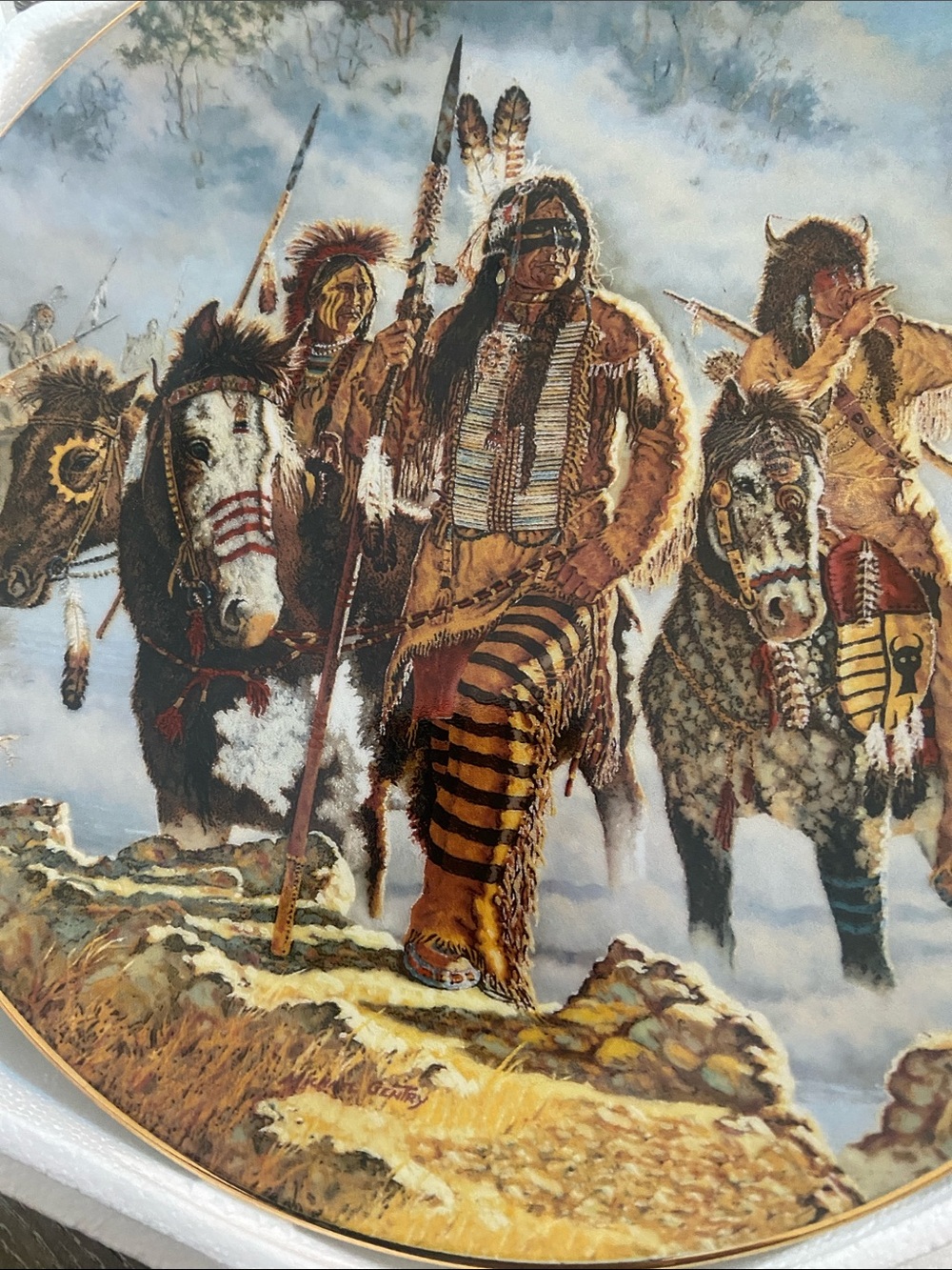 Gorgeous Vintage legendary warrior plate collection - Picture 4 of 4